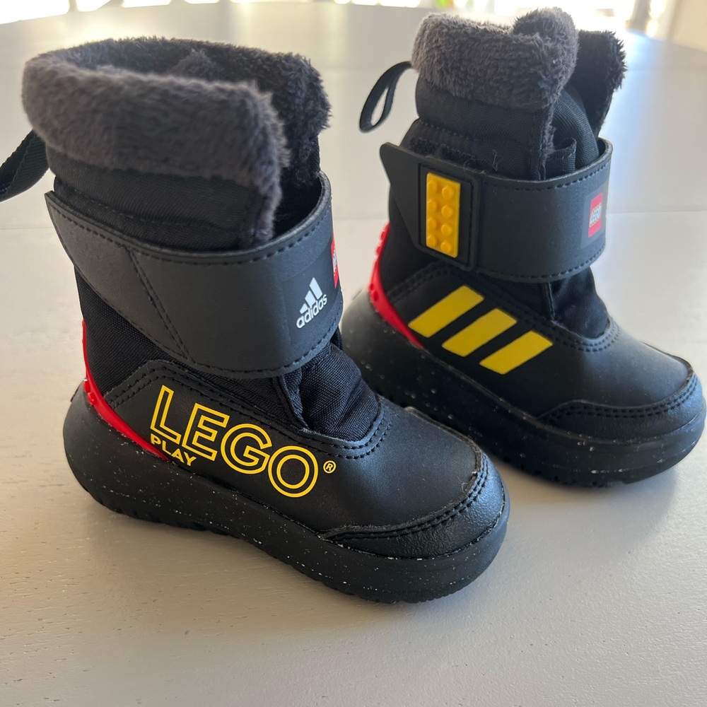 Adidas X Lego Winterplay Boots, Black/Yellow/Red